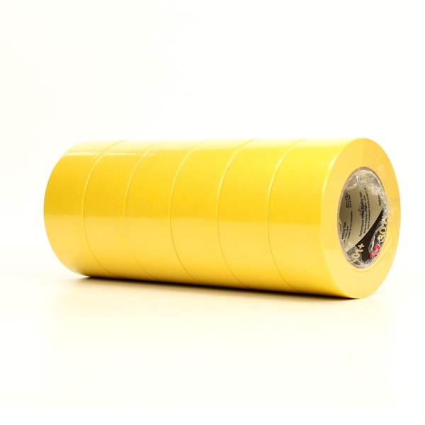 Masking Tape, Yellow, 1-7/8in x 60yd, PK24