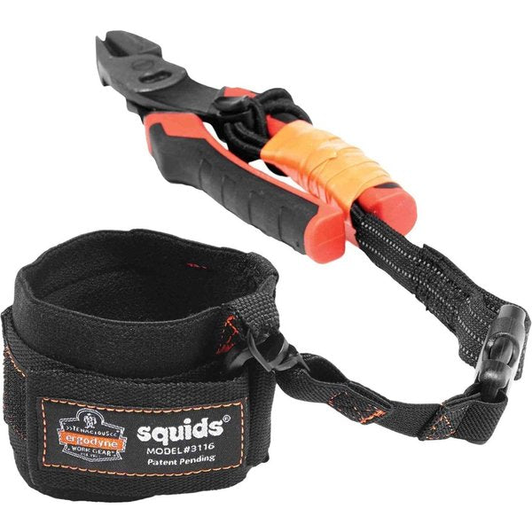 Wrist Tool Lanyard, Buckle, 8in. L, Black