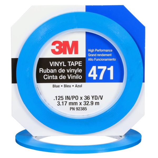 Vinyl Tape 471, Red, 1/4