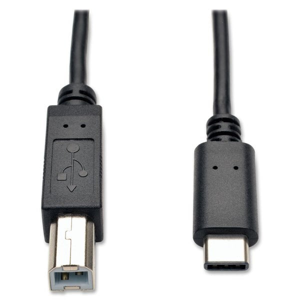 USB 2.0 Cable, Hi-Speed, Type B-C, M/M, 6ft