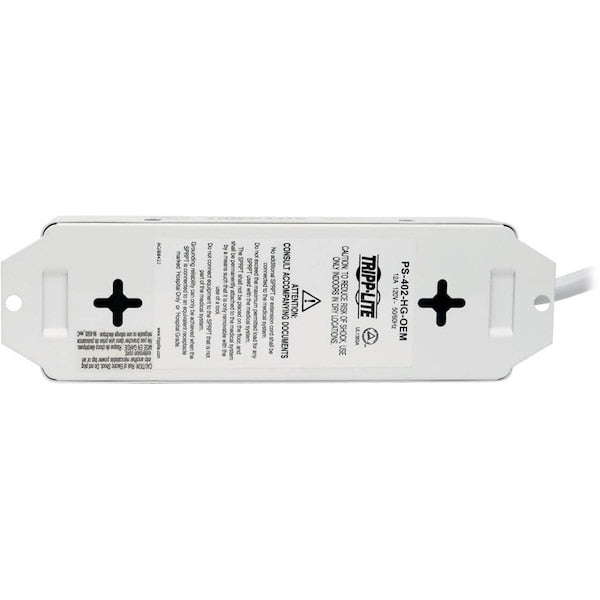 Power Strip, Hospital, 4 15A, 2ft cord