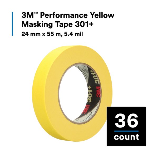 Masking Tape, Yellow, 1-27/64