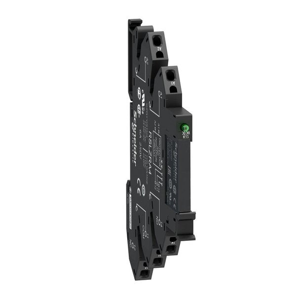 Interface plug-in relay, 6 A, 1 CO, with, 12V AC/DC Coil Volts, 1 C/O