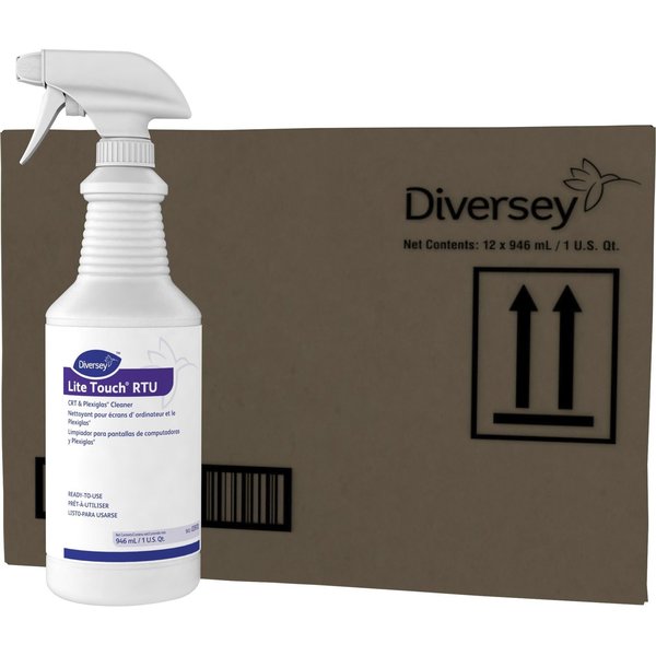 Liquid Plastic Window and CRT Cleaner, Purple, Surfactant, Spray Bottle