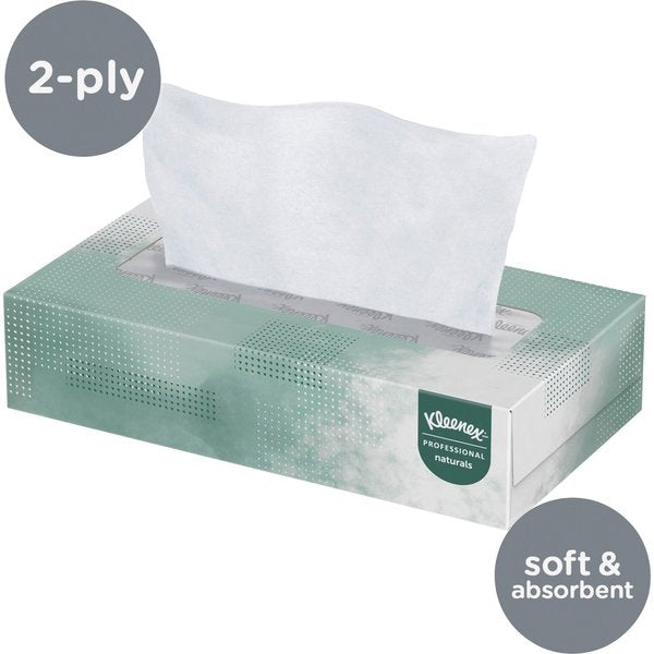 Naturals, 2 Ply Facial Tissue, 48 Boxes, 125 Sheets per Box