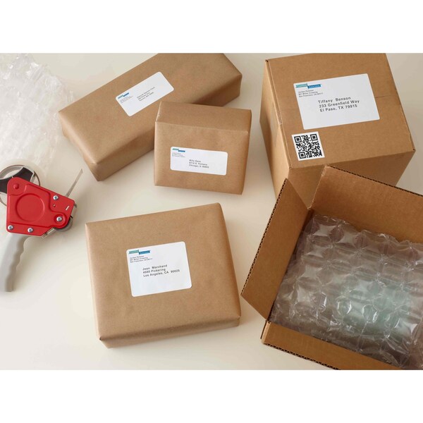 AveryÂ® Shipping Labels with TrueBlockÂ® Technology for Laser Printers 5165, 8-1/2