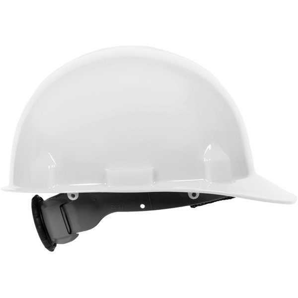 Front Brim Hard Hat, Type 1, Class E, Ratchet (4-Point), White