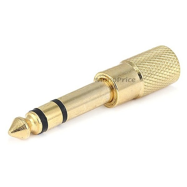 1/4Inch S Plug to 3.5mm S Jack, Metal