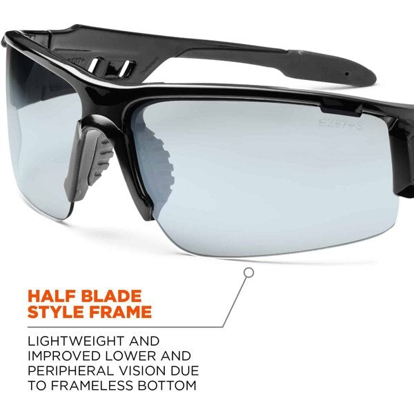Safety Glasses, Wraparound I/O Polycarbonate Lens, Anti-Fog