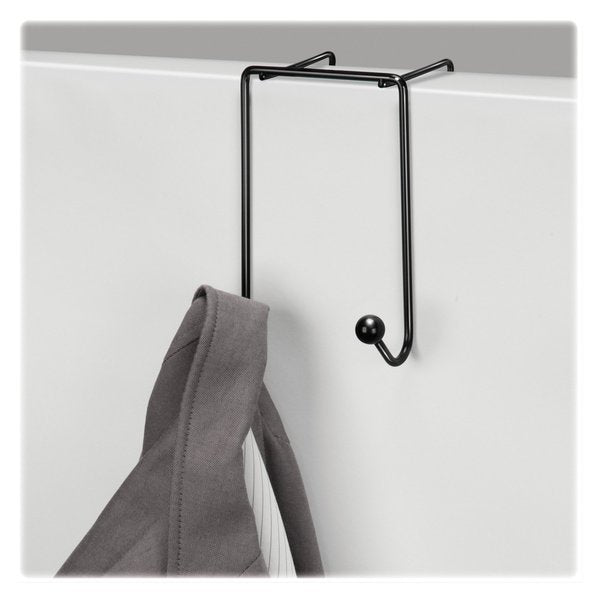 Coat Hook, Black, 6 x 4 x 5-1/8 In
