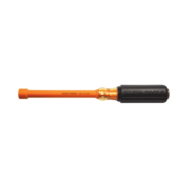 Insulated Nut Driver, 1/2-Inch Hex, 6-Inch