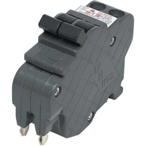 Miniature Circuit Breaker, 40 A, 120/240V AC, 2 Pole, Plug In Mounting Style, UBIF Series