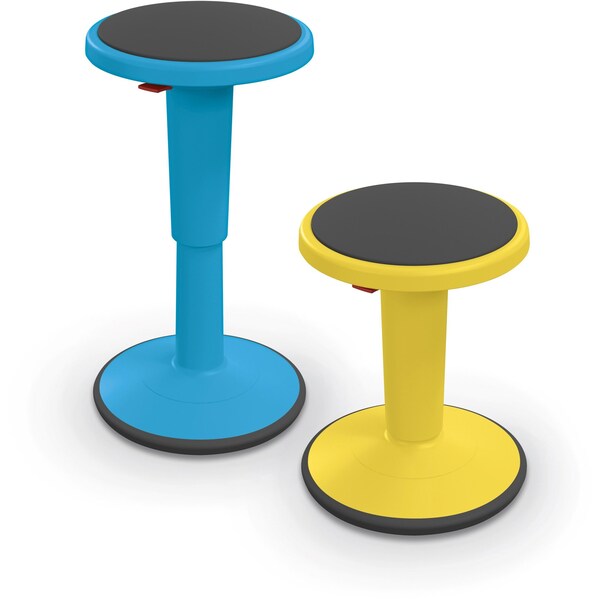 Grow Stool, Height Adjustable, Tall, Blue