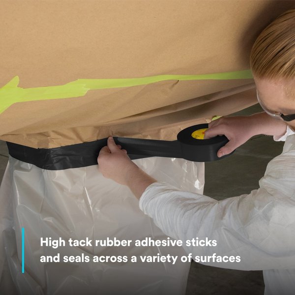 Masking Tape, Black, 3/4