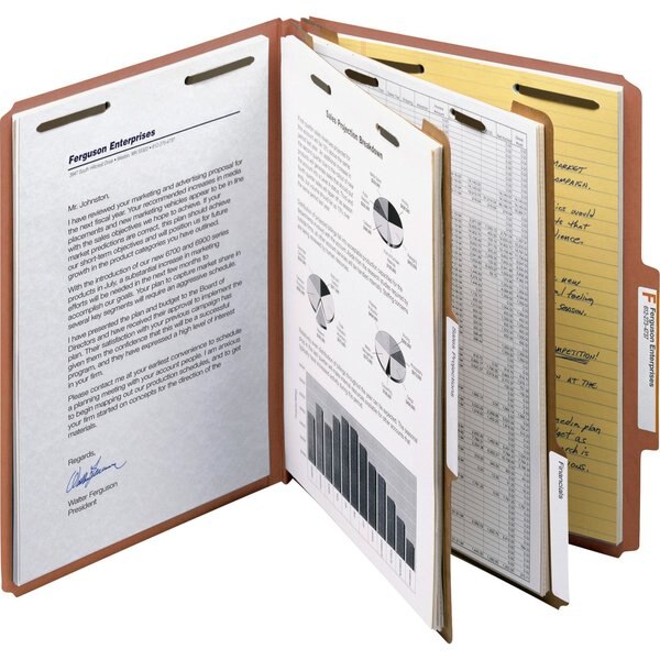 Folder, Classf, Ltr, 2 Div, Rd, PK10