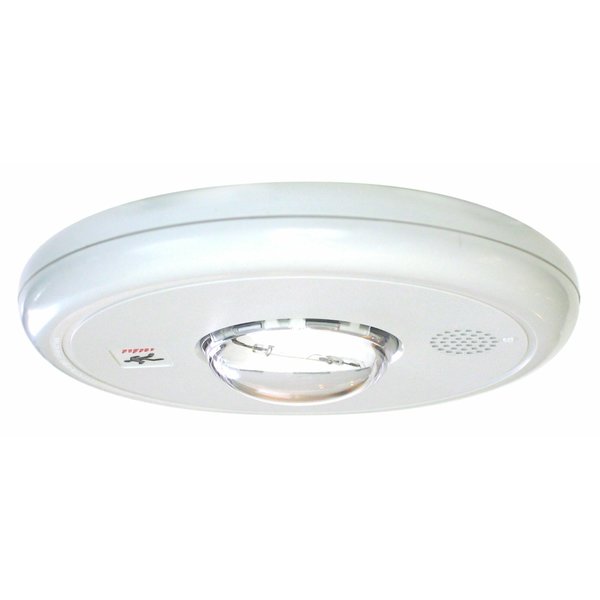 Horn Strobe, Plastic, White, 4 In