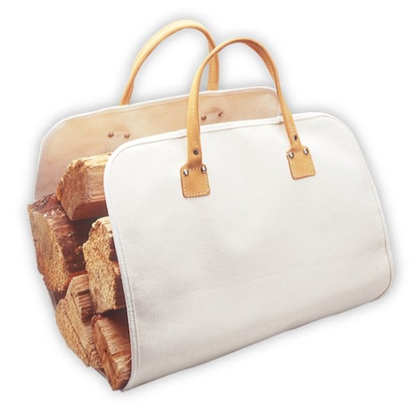 Log Carrier, Canvas, 35 x 14 in