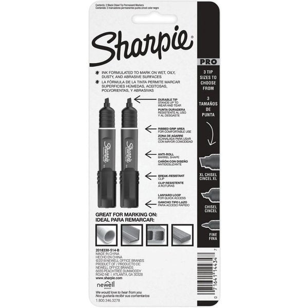 Permanent Marker Set, Chisel, PK2