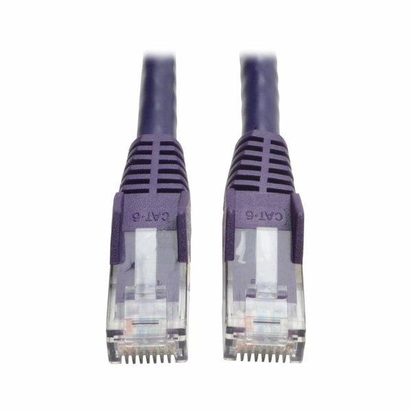 Cat6 Cable, Snagless, Molded, Purple, 125ft