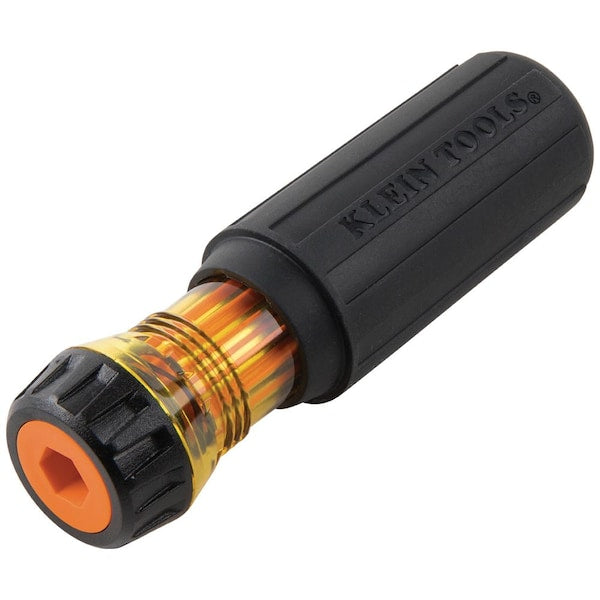 Flip-Blade Insulated Screwdriver, 2-in1, Ph Bit #2, Sl Bit 1/4-Inch
