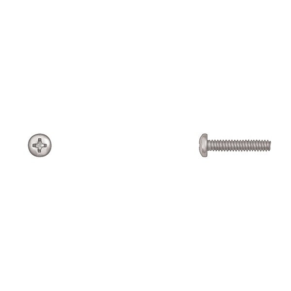 #6-32 x 3/4 in Phillips Pan Machine Screw, Zinc Plated