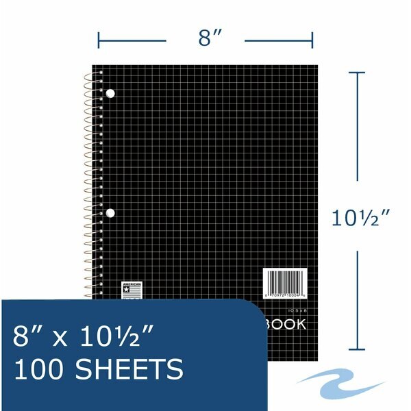 Case of One Subject Wirebound Notebooks, 10.5