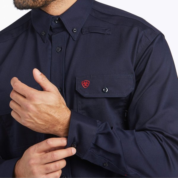 Flame-Resistant Shirt, Navy, M