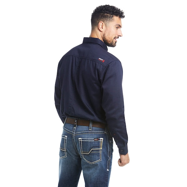Flame-Resistant Shirt, Navy, S