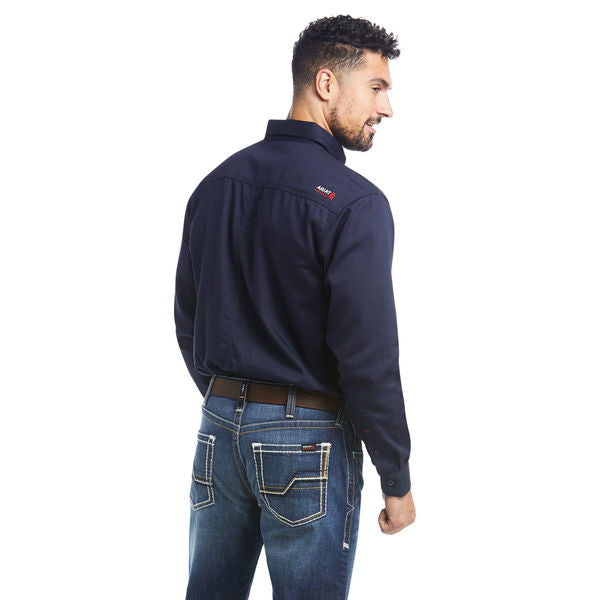 Flame-Resistant Shirt, Navy, M