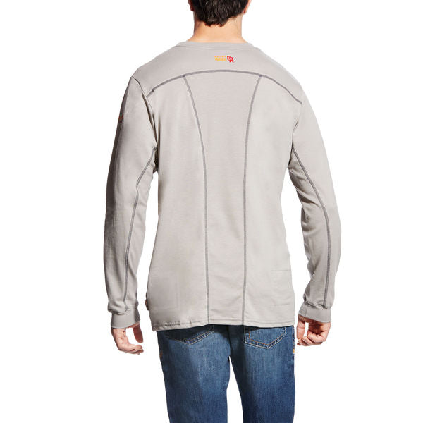 FR Crew Longsleeve Tee, Gray, XL