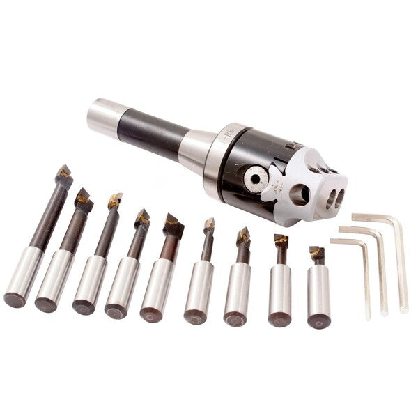 3 Piece Boring Tool Set With 2
