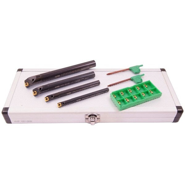 4 Piece SCLCR2 Coolant Thru Indexable Boring Bar Set