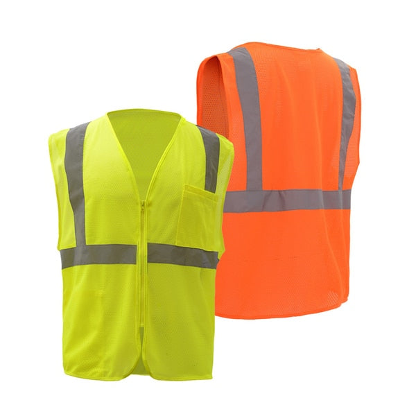 Standard Class 2 Mesh Zipper Safety Vest
