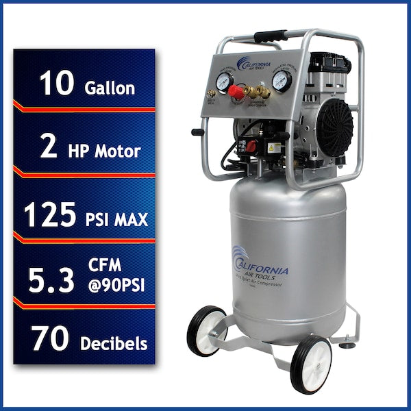 Air Compressor, Ultra Quiet, 2.0 HP