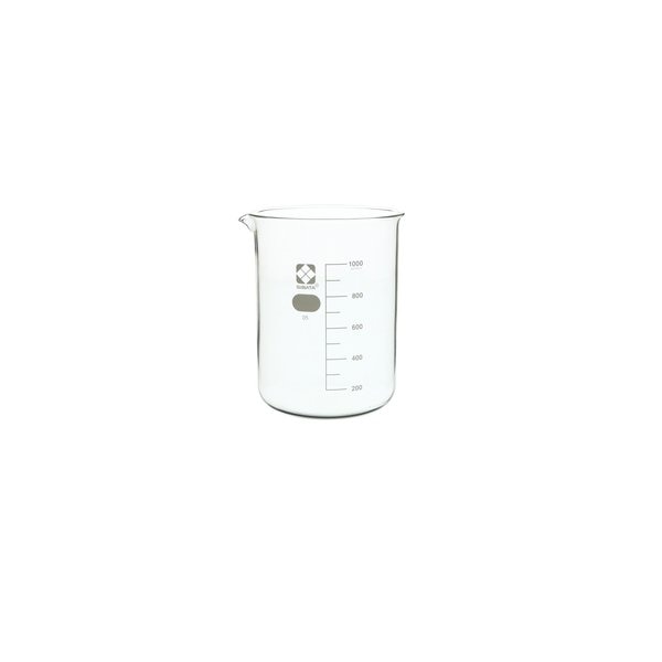 Sibata Glass Beaker, 1000mL, PK6