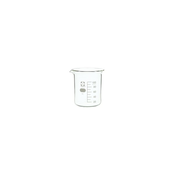 Sibata Glass Beaker, 100mL, PK10