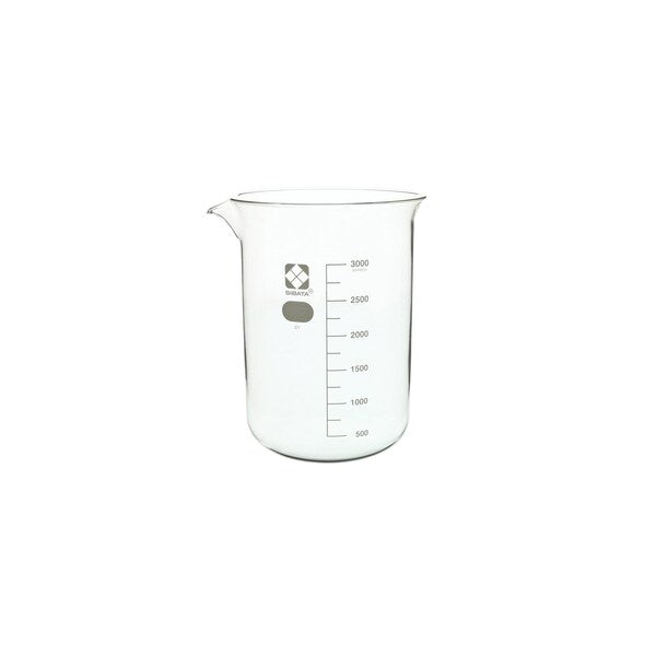 Sibata Glass Beaker, 3000mL