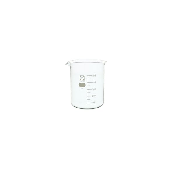 Sibata Glass Beaker, 500mL, PK10
