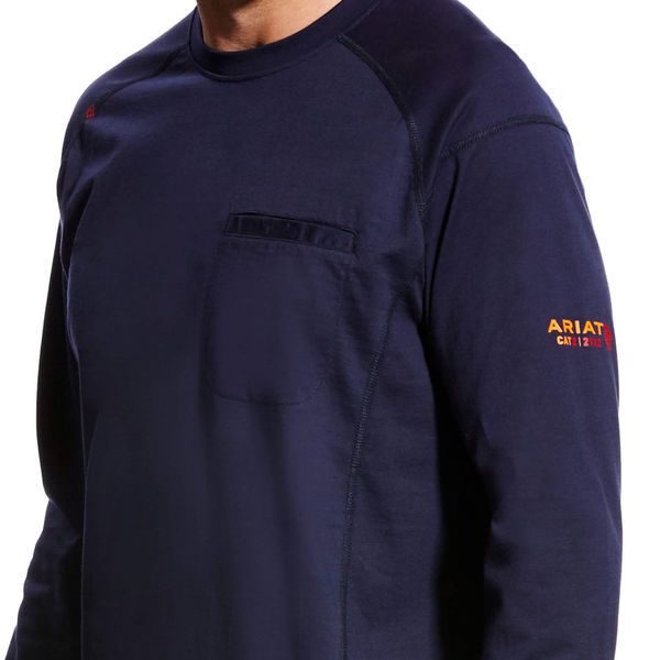 FR Crew Longsleeve Tee, Navy, M