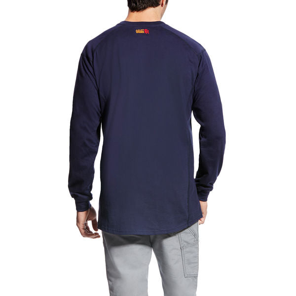 FR Crew Longsleeve Tee, Navy, 2XL