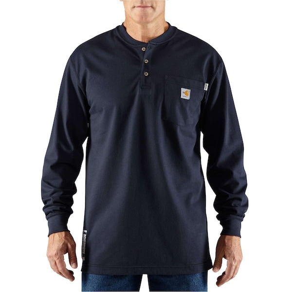 FR Force Cotton LS Henley