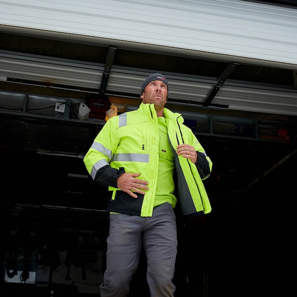 FR Insulated Waterproof Hi-Vis Jacket, S