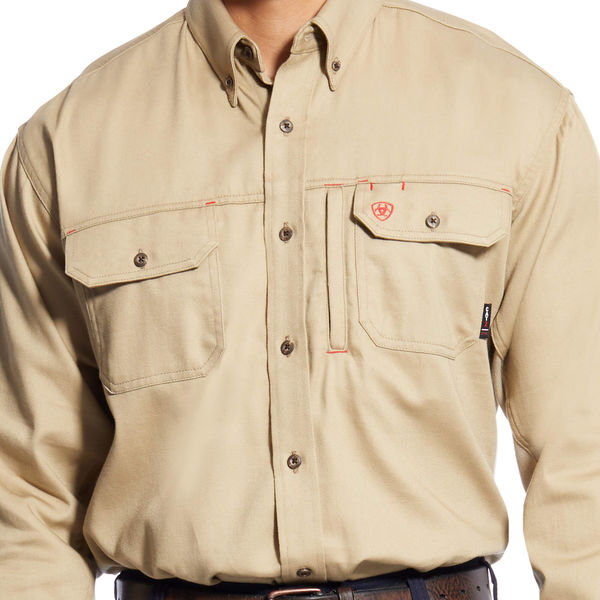 Flame-Resistant Shirt, Tan, XL