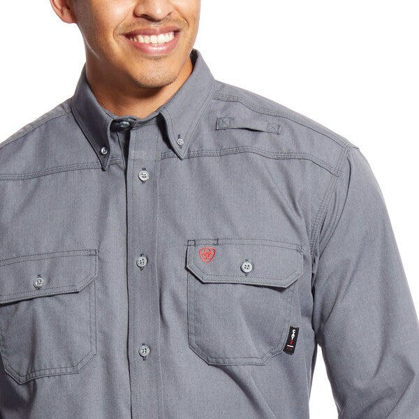 Flame-Resistant Shirt, Gray, 3XL