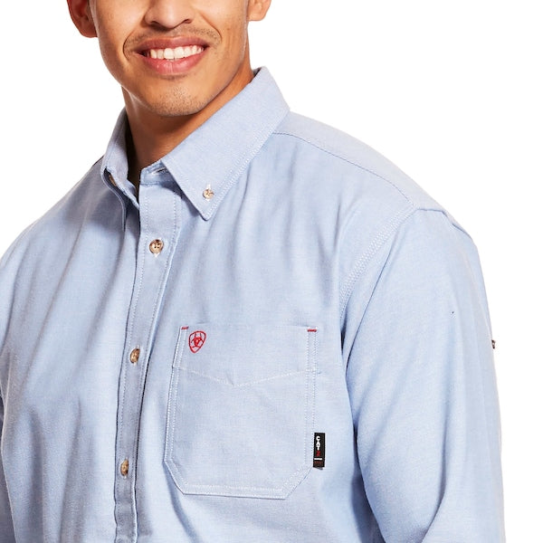 Flame-Resistant Shirt, Blue, L