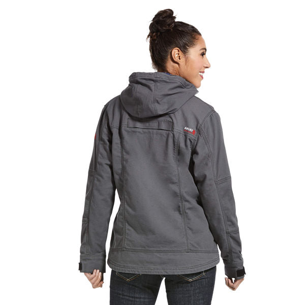 Womens FR Stretch Canvas Jacket, Gray, XS