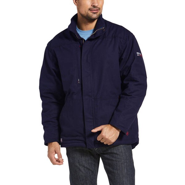FR Insulated Canvas Jacket, Navy, 3XL