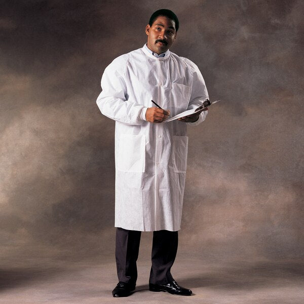 Lab Coat, Blue, XL, PK25