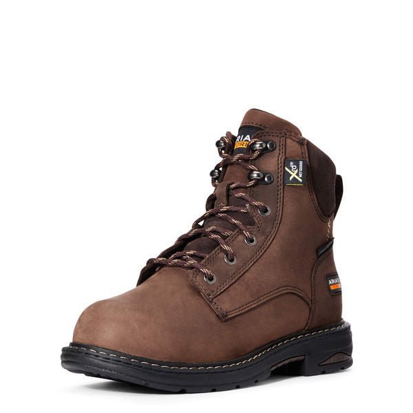 6-Inch Work Boot, W, 6 1/2, Brown, PR