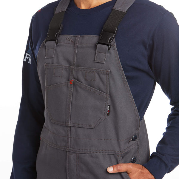 Bib Overalls, Gray, L